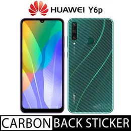 Clear Slim Carbon fibre Phone Transparent protective Mobile Back Sticker For Huawei Y7P