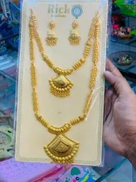 Gold-Plated Necklace with Haram â Traditional Statement Jewelry for Women