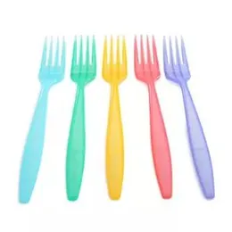 12 Pcs Plastic Colors Spoon Set