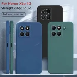 HONOR X6A Soft matte liquid silicone Case Back Cover for honor x6a