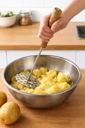 WMF Profi Plus potato masher with a stainless steel head