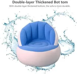 CozyNest Kids Inflatable Sofa Chair with Pump â Foldable & Waterproof Childrenâs Lounge Seat â Portable, Comfy Air Couch for Bedroom, Playroom, 