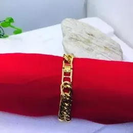 Gold Plated 11.7MM Bracelet Guarantee Fashion Fashionable and Stylish Smart  Design for Men.