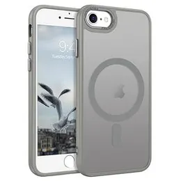 iPhone 7G/8G Back Leather Shell MagSafe Case with Wireless Charging Support | Velvet Cloth & Box Packing