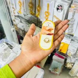 ESH Fancy Gold Color Cute Small Mookuthi Nose Ring Design – Nose & Septum Ring for Girls and Women