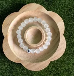 Stretch White Glass Beads Bracelet for Boys & Girls, Durable Glass Beads Bracelet for Boys Girls, Perfect Gift Idea