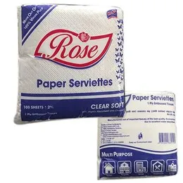 RosevWhite Paper Serviette 20 Packet (100 Sheet)