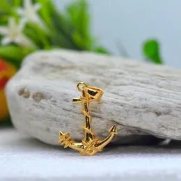 Gold Plated Master Gold Anchor Pendant For Women.