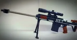 BLT  Sniper Toy Gun Barrett Sniper Rifle with Scope Realistic Barrel Look Real Shotgun Shell ejecting Foam Blaster Gun Dart Pellet Shooting Game for B