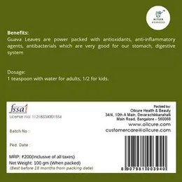 Nxtgen Ayurveda Guava Leaves Powder | 100g | Amrood Ke Patte