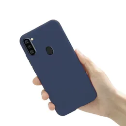 Samsung A11 Hard Silicon Cover 2MM Blue Colour, 2MM Hard Silicon Back Cover for Samsung Galaxy A11, Durable Phone Case, Hard Silicon Cover