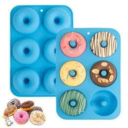 6 Hole Silicone Donut Design Mold