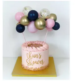 Balloon Cake Topper Set with 14 Balloons - Beautiful Unique Balloons Cake Topper