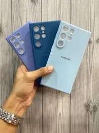 Original Logo 1.5MM Silicone Case With Fungus Cloth Back cover for Samsung J2 prime, J4 plus, J6 plus , J7 prime, S21 fe, Note 10 pro, Note 10 plus Si