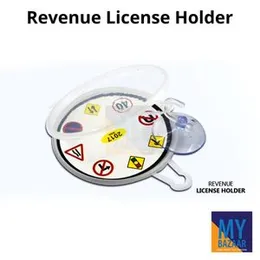 License Holder For Vehicle Revenue License Holder with Suction Pad License Cover.