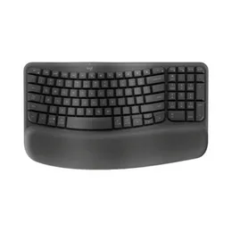 Logitech Wave Keys Wireless Economic Keyboard With Cushioned Palm Rest