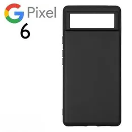 Google Pixel 6 Black Slim fit Soft Rubber Case back cover for Google Pixel 6