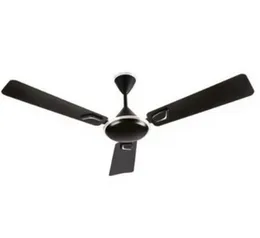 Usha Ceiling Fan 56 Inch Black Atom Ex 1400mm 70W Copper Motor 280 RPM 3 Aluminium Blades 221 CMM Air Delivery 5 Speed Control 2 Year Warranty