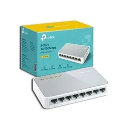 TP-LINK TL-SF1008D 8-Port 10/100Mbps Desktop Switch â Energy Efficient, Plug & Play