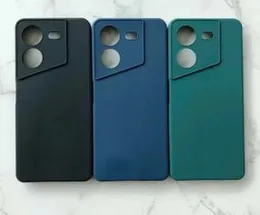 TECNO POVA 5 Soft matte liquid silicone Case Blue Back Cover for tecno pova 5