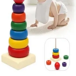 Rainbow Tower Wooden Activity Toy for Kids