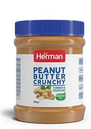 Herman Peanut Butter Spread Crunchy 340â¯g