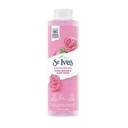 St. Ives Rose Water & Aloe Vera Body Wash 650ml â Hydrating & Refreshing Skin Cleanser