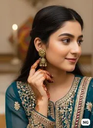 Gold Jimikki Earrings â Traditional Indian Jewelry