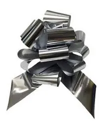 Ribbons Bow Metallic Silver Reflex Tape Width 6 cm Diameter Birthday Party Wedding Present Decoration