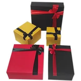Empty Color Gift Box Craft Box Packaging Box Gift boxes With Ribbon