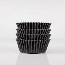 100pcs Black Cupcake Baking Liners 9cm for Muffins & Cakes Durable and Non-Stick Premium Baking Cups