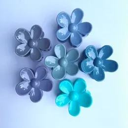 3/6pcs Set Adorable 4cm Flower Hair Claw Clips