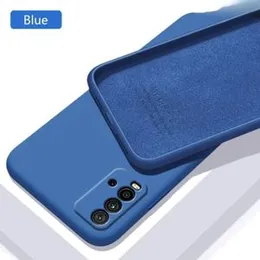 REDMI 9T Soft matte liquid silicone Case Back Cover for redmi 9t - blue