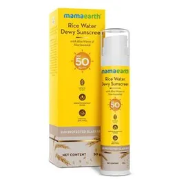 mamaearth Rice Water Dewy Sunscreen with Rice Water Niacinamide