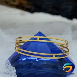 Gold Plated Guarantee Fashion Dot Thin Bangle without  Stone for Women With Stone Fashion Jewelry Gift.