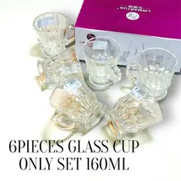 160ml 6pcs Glass Cup Only Set