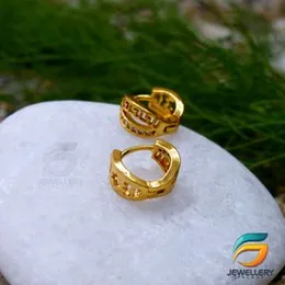 Gold Plated Gypsy Earrings With Two lane Stylish Beautiful for women and Girls Drop Earring.