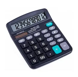 Oxta KK-837S Desktop Calculator 12 Digit Large LCD Solar AA Battery Anti-Skid Memory GT Percentage Office School Market Home
