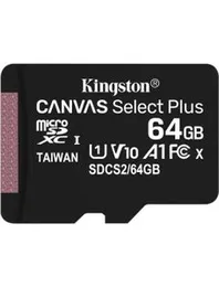 Canvas Select Plus 64GB microSD Card Class 10 UHS-I speeds up to 100MB/s with Adapter (SDCS2/64GBIN) suitable for CCTV, PHONES and others