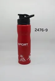 1000ml red steel bottle