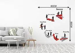 Decal O Decal Step by Step Success Flowchart Quotes Wall Stickers (PVC Vinyl,Multicolour)(Pack of 2) (FROM INDIA FAAZ)