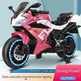 Children's Electric Motorcycle Light Wheel Early Education two-wheel Oversized toy car for men and Women with Bluetooth Music |MB5718|.