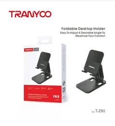 TRANYOO TZM-1 Foldable Desktop Holder â Portable Adjustable Phone Stand for Smartphones & Tablets