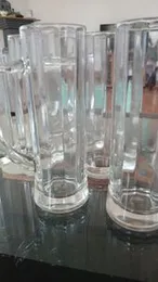 Libbey clear glass paneled beer mug stein made in Italy