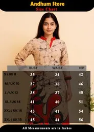 Cream with Black & Red Batik Dress 101E