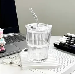 Slub Glass Coffee Cup