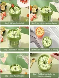 Popsicle Molds, Mini Popsicle Mould for Kids, Reusable DIY 8 Pieces Ice Pop Mould for Homemade, Upgrade Ice Cream Mold for Kids with Stick and Ice Box