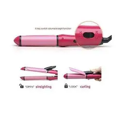 2 in 1 NOVA NHC-2009 Hair Curler and Hair Straightener for Hair Beauty