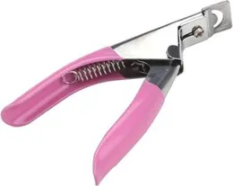 All Pink UV False Nail Edge Cutter Clipper For Fingernail Art Salon Manicure Tip