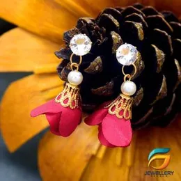 Cotton Drop Earrings for Women Bohemian Style Tassel Earrings